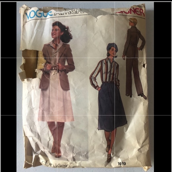 Vogue American Designer 1619 Calvin Klein Pattern Set - Picture 1 of 2